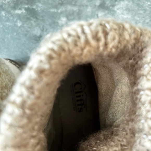 CLIFFS BY WHITE MOUNTAIN Duena Boot Winter White/Burn/Fab/Fleece 7.5 white tan - Picture 6 of 7